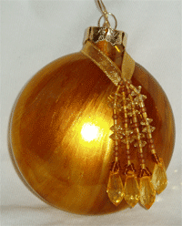 amber glass ornament drip method